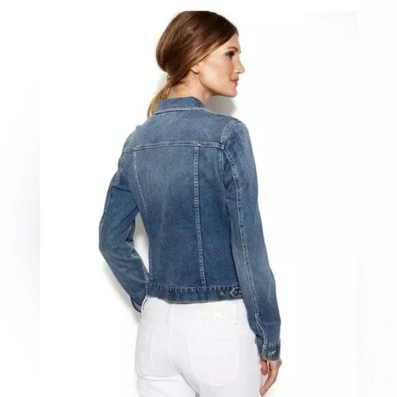 VINCE CAMUTO Blue Jean Jacket S - Picture 14 of 15